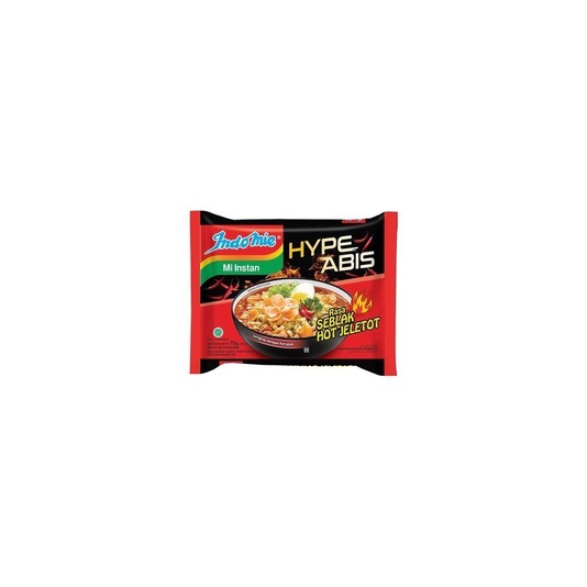 

INDOMIE SEBLAK HOT JELETOT 75G (1C=40PCS)