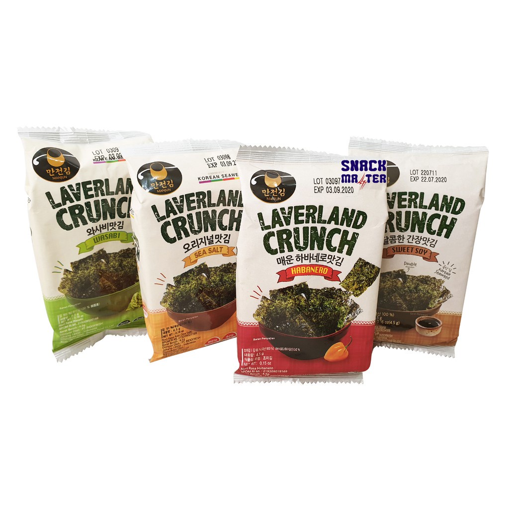 

Manjun Laverland Korean Seaweed - Netto 4.5 gr.