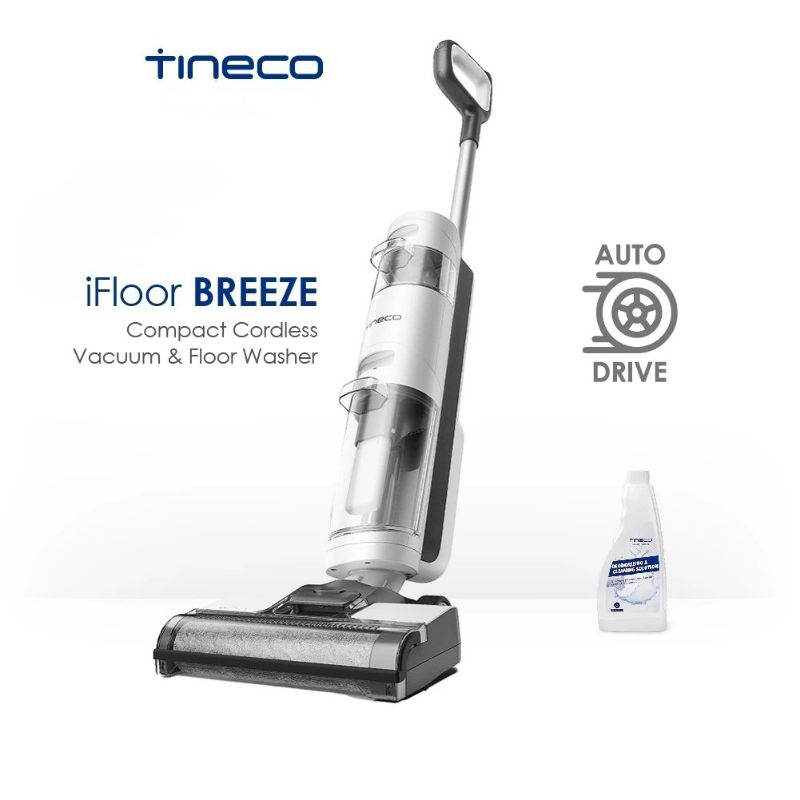 TINECO iFLOOR BREEZE Compact Wet Dry Cordless Vacuum Cleaner Scrubber Washer - Penyedot Debu Vakum B