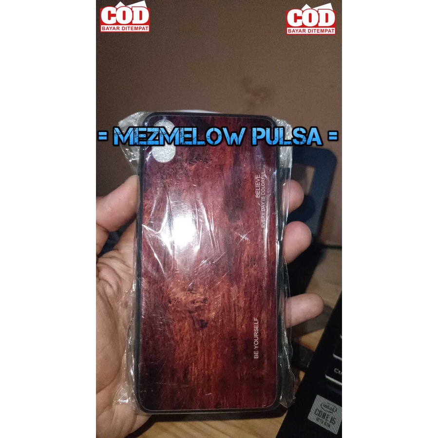 Casing Wood Grain Glass Motif Kayu Caseng Hard Case XIAOMI REDMI 6 PRO / MI A2 LITE - Gambar 2