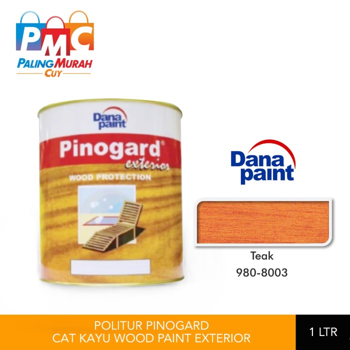 Politur Pinogard Cat Kayu Wood Paint Exterior 1 Liter - Teak