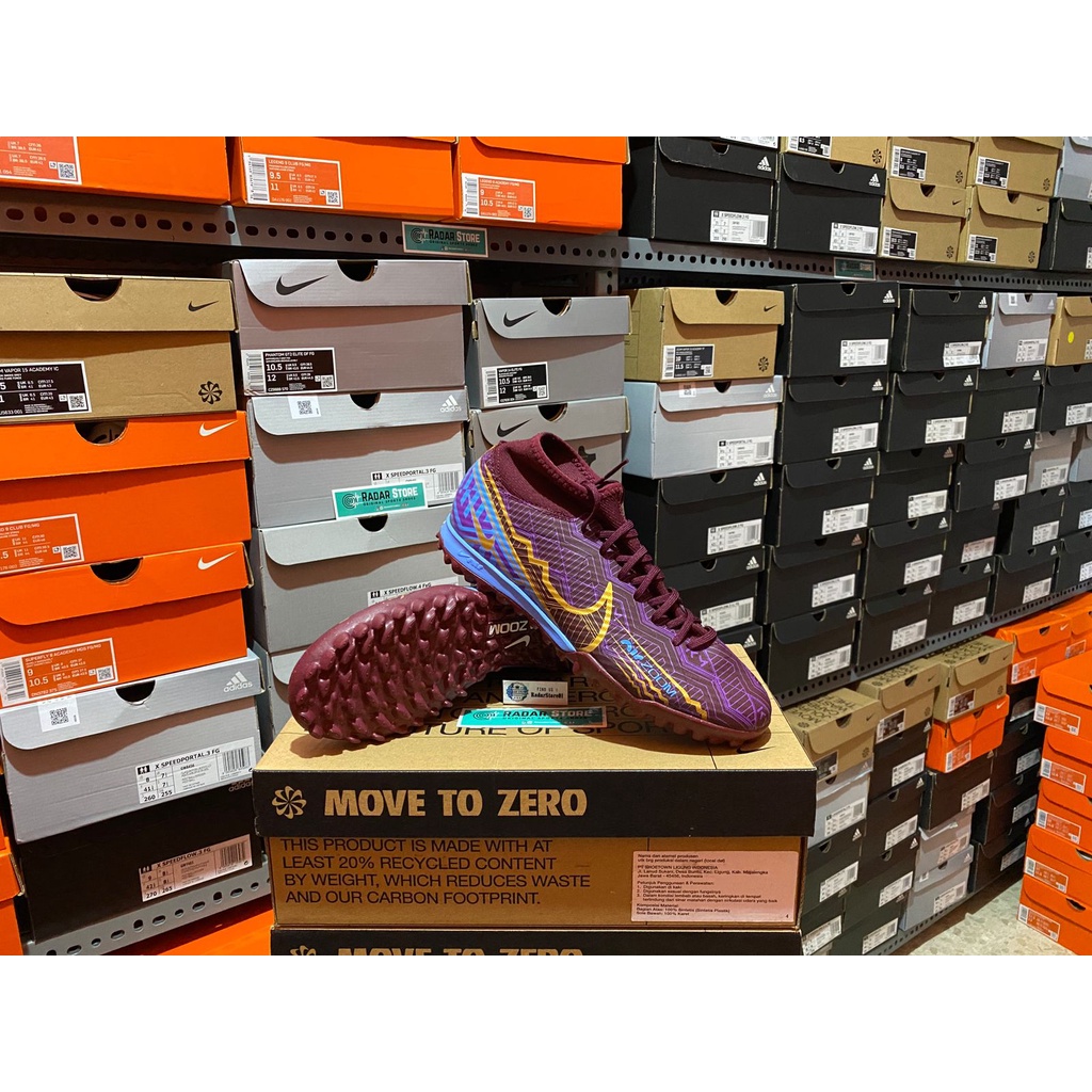 Sepatu Futsal Nike Zoom Superfly 9 Academy KM TF Mbappe DO9347-694 Original BNIB