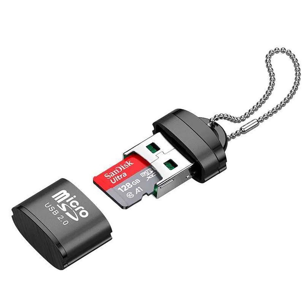Flashdisk USB Micro SD/TF Card Reader USB 2.0 Mini Mobile Phone Memory Card-Tempat Kartu Memori Untu