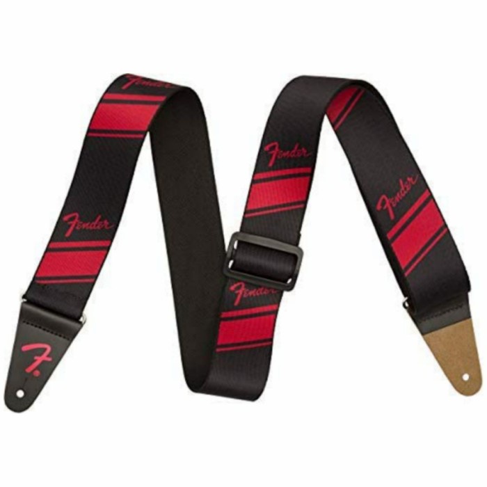 

Fender Nylon Competition Stripe 2inch Guitar Strap - Ruby