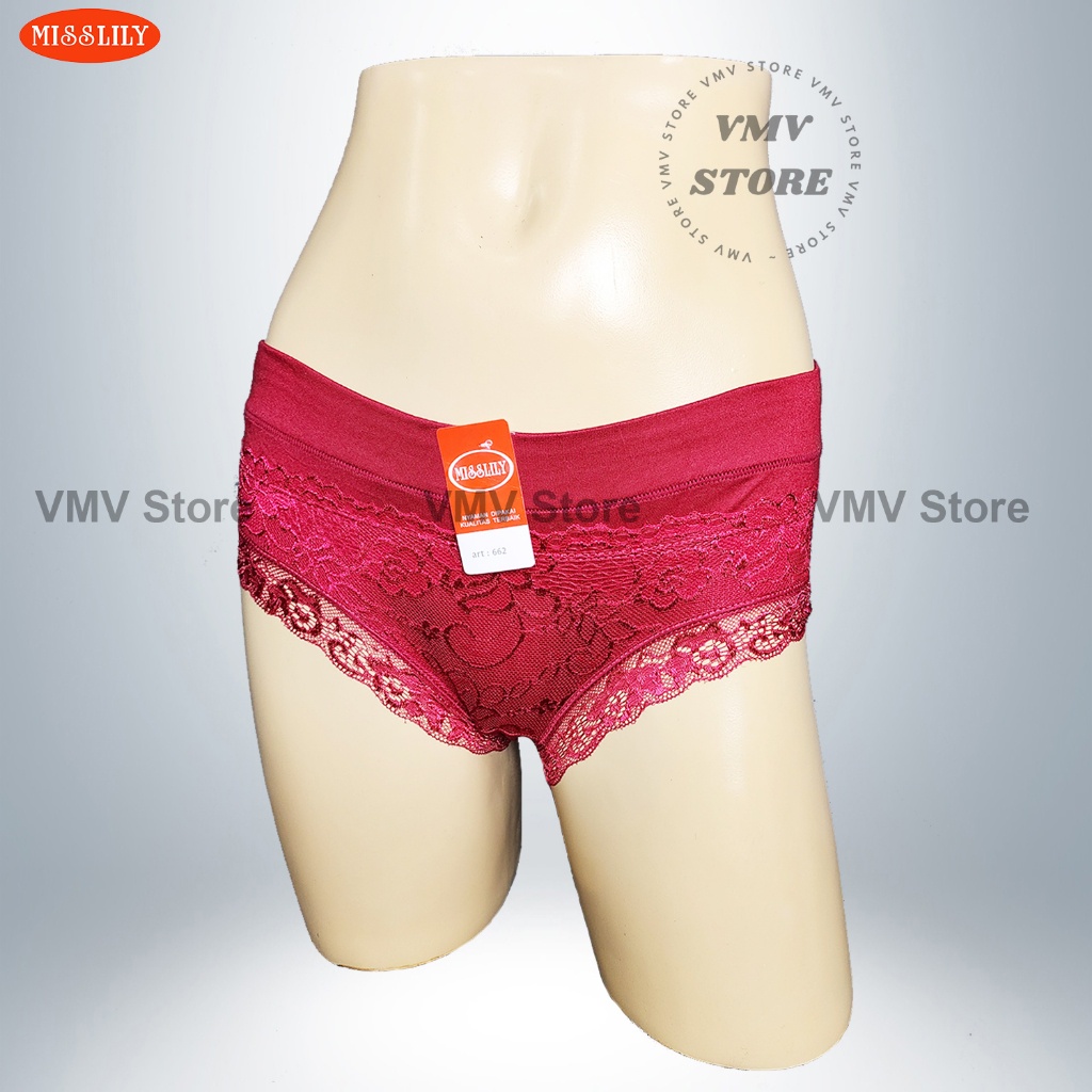 Celana Dalam Wanita Misslily 662 Fit to XL Cd Renda Perempuan Sexy Fancy