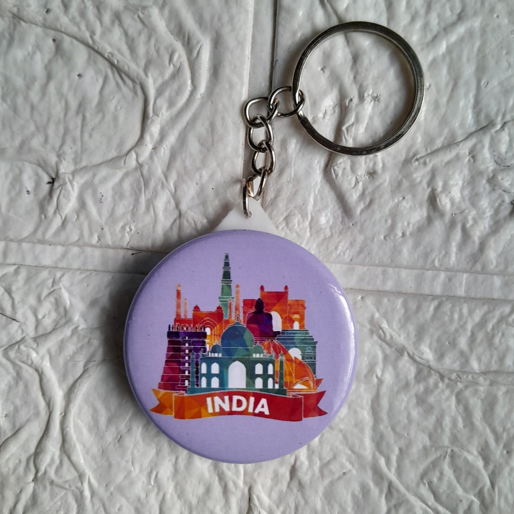 SOUVENIR OLEH-OLEH NEGARA INDIA GANTUNGAN KUNCI/BROS/PIN/MAGNET TEMPELAN KULKAS [ BISA REQUEST NEGARA LAIN ]