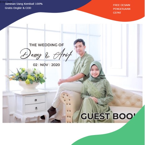 

Buku Tamu Undangan Nikahan Isi 300 Baris Pakai Nama Customs Guest Wedding Book