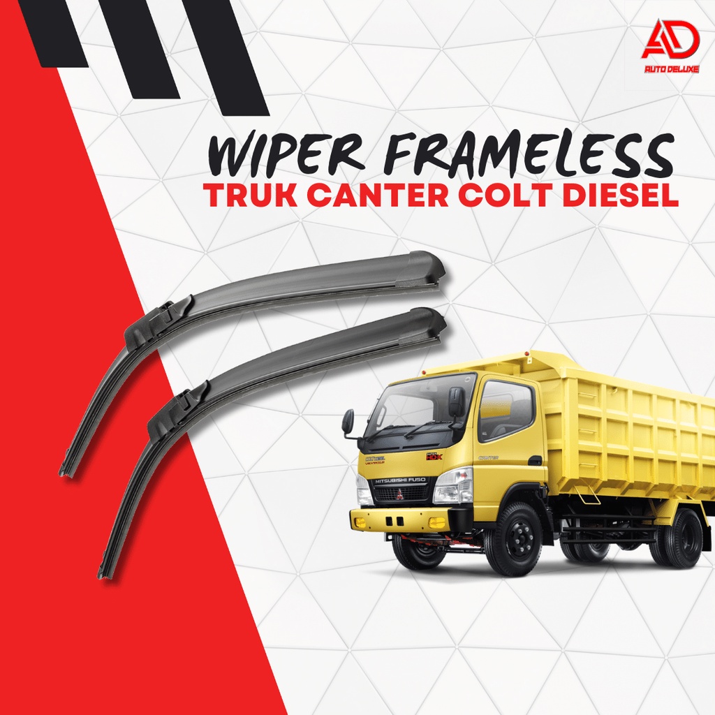 Wiper Truk Canter Colt Diesel - Wiper Mobil Truk Espasio - Wiper Mobil Truk Depan - Wiper frameless 