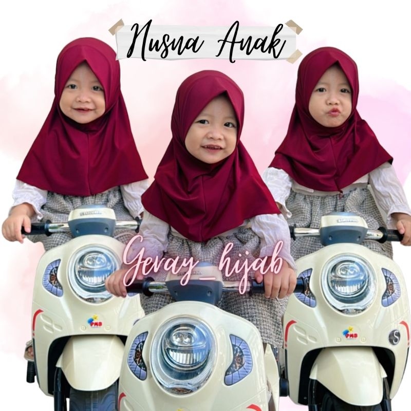 BERGO HUSNA ANAK / JILBAB ANAK / HIJAB ANAK / BERGO ANAK / JILBAB BERGO ANAK / JILBAB INSTAN ANAK / 