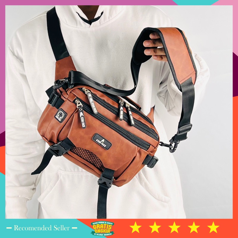 Tas Pria keren Casual BRanded Premium Murah Original kuat - Tas Selempang Pria Wanita Terbaru STARFA