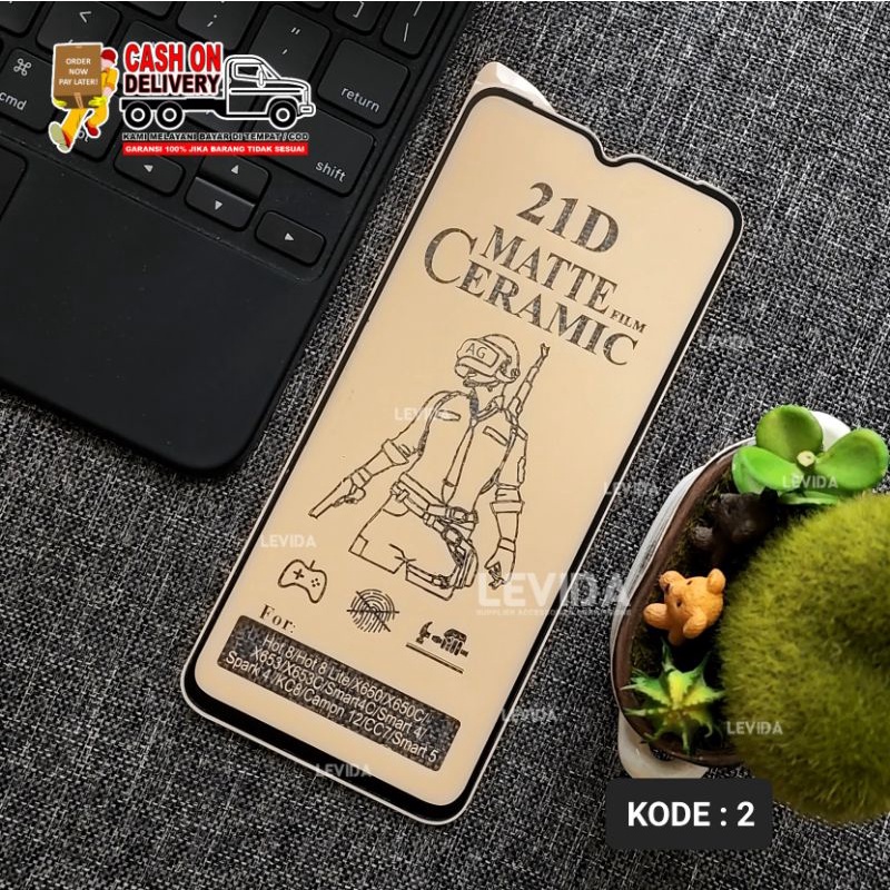 Antigores Tecno Spark 9T Ceramic Matte / Ceramic Blue Matte / Ceramic Spy Matte Anti Privacy Matte /