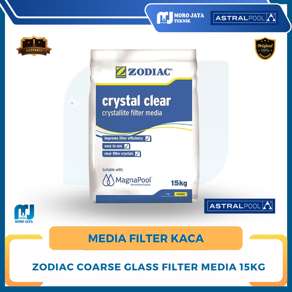 Media Filter Kaca Kolam Renang - Zodiac Coarse Glass Filter Media 15kg