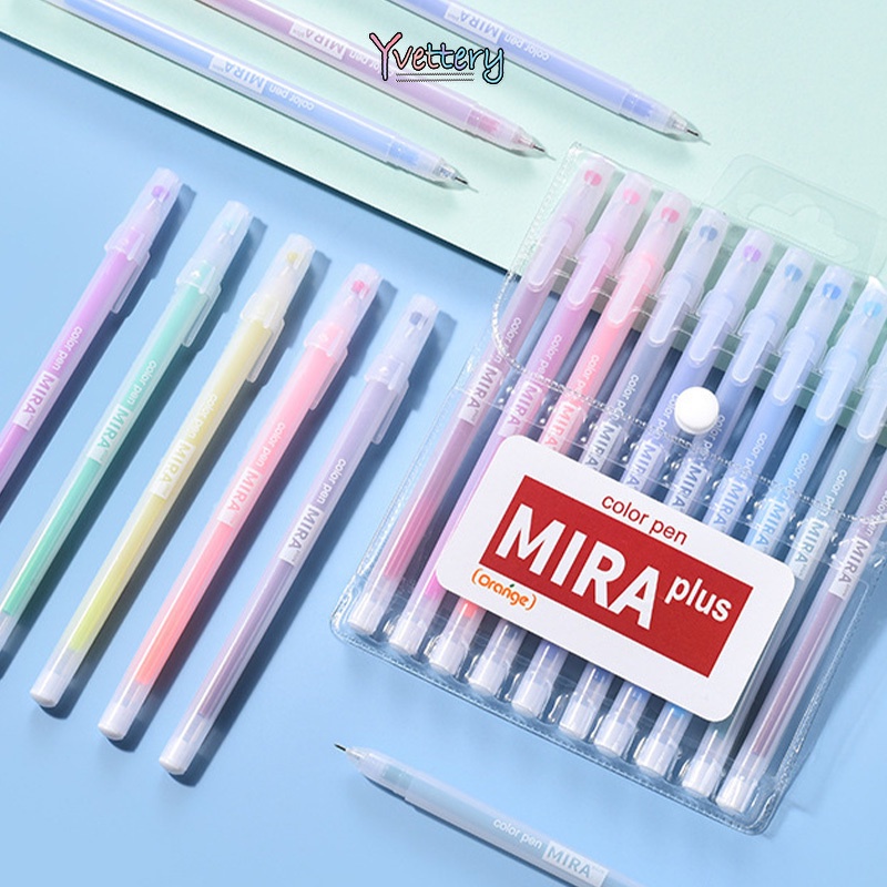 

COD❤️ Simple Frosted transparan 0.5mm pena Siswa Pena Cat Air-yy