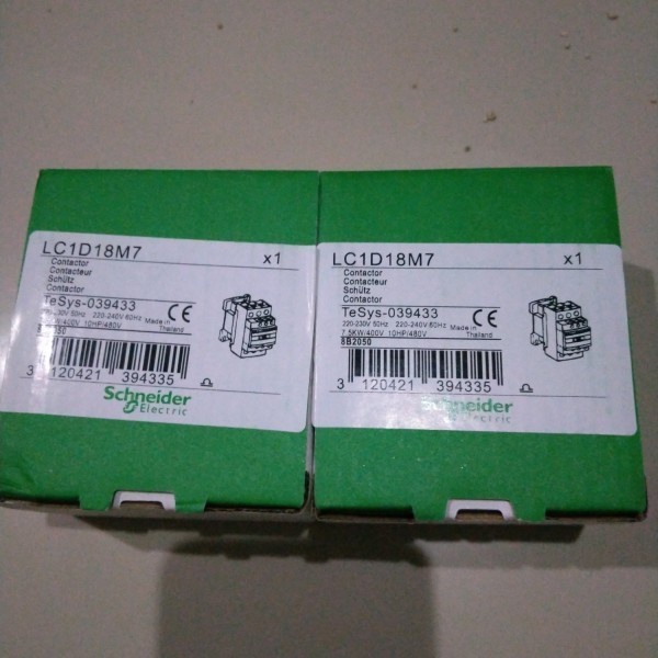 Contactor Kontaktor Magnet Schneider LC1D18 24V 42 48V 110V 220V 380V - 42V AC