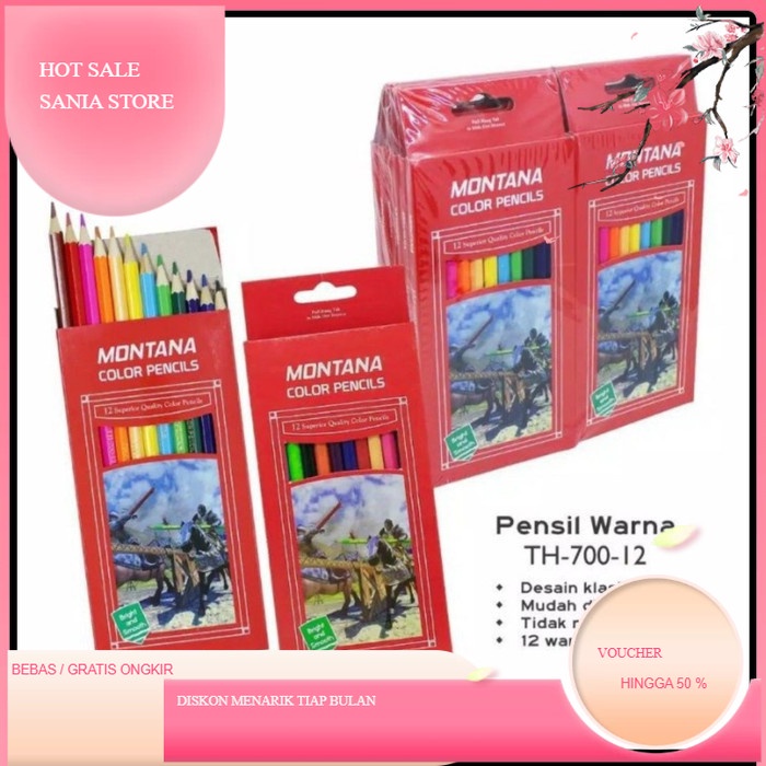 

Pensil Warna Panjang Color Pencil Pensil Warna Besar 1 Set Isi 12pcs