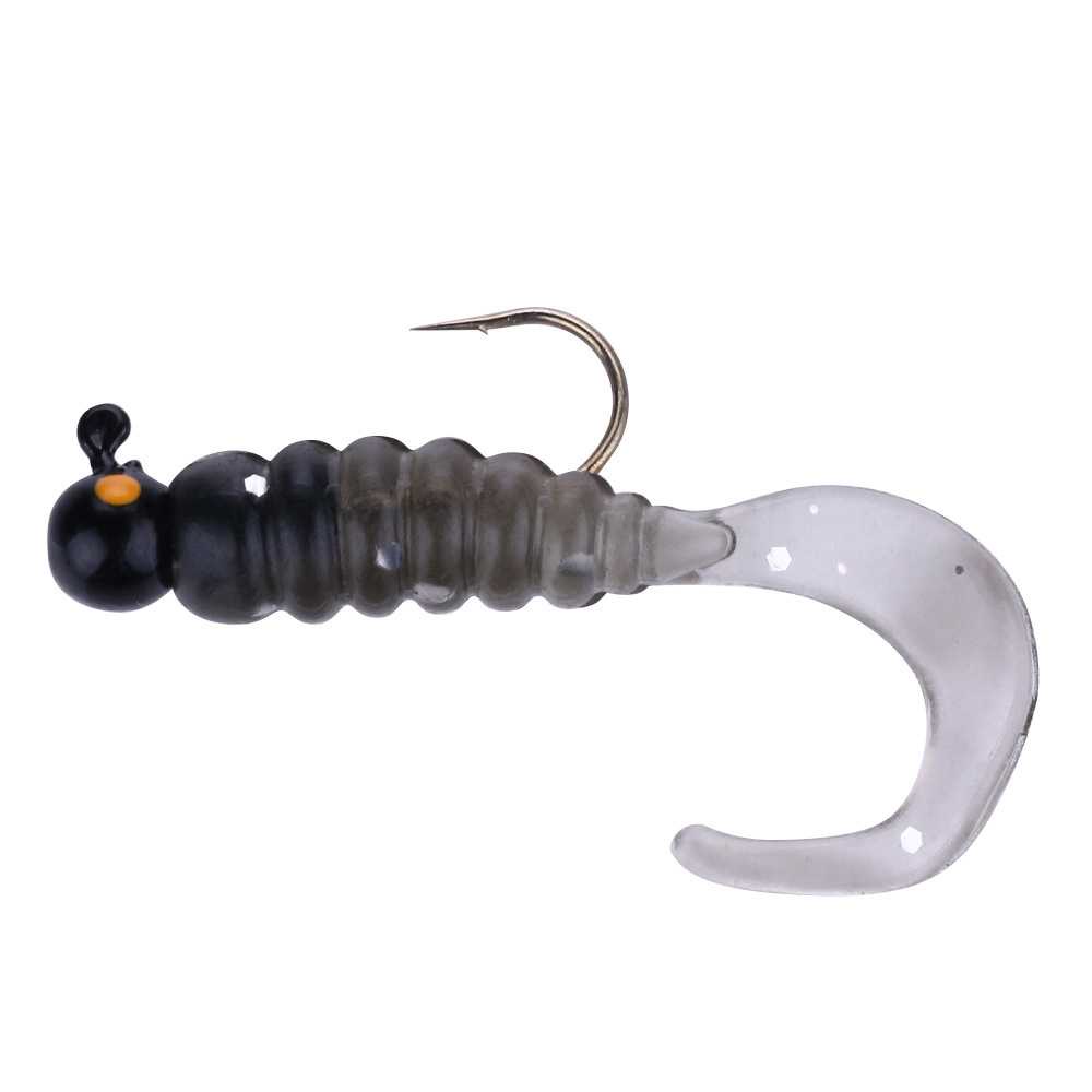 ‼️COD‼️ LCKMNOFCLSTR Hengjia Umpan Pancing Sea Bass Bait Jig Ball Head Tail Worm 1.77G 7PCS ‼️COD‼️