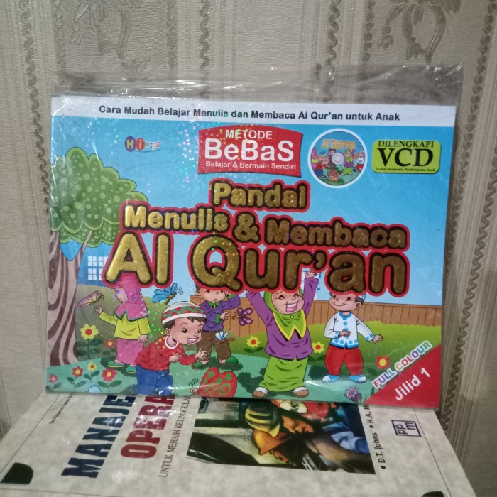ORI BUKU PANDAI MENULIS DAN MEMBACA ALQURAN FULL COLOR BUKU 1 PLUS CD