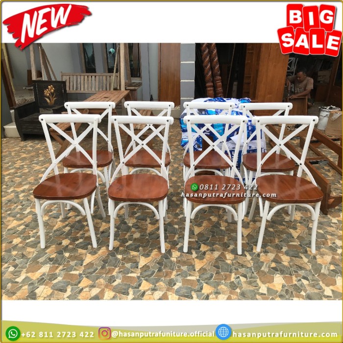 Kursi Makan Cafe Kursi Makan Modern Crossback Chairs Furniture Jepara
