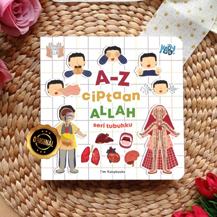 Buku Anak Boardbook A-Z Ciptaan Allah - Tubuhku - Asli