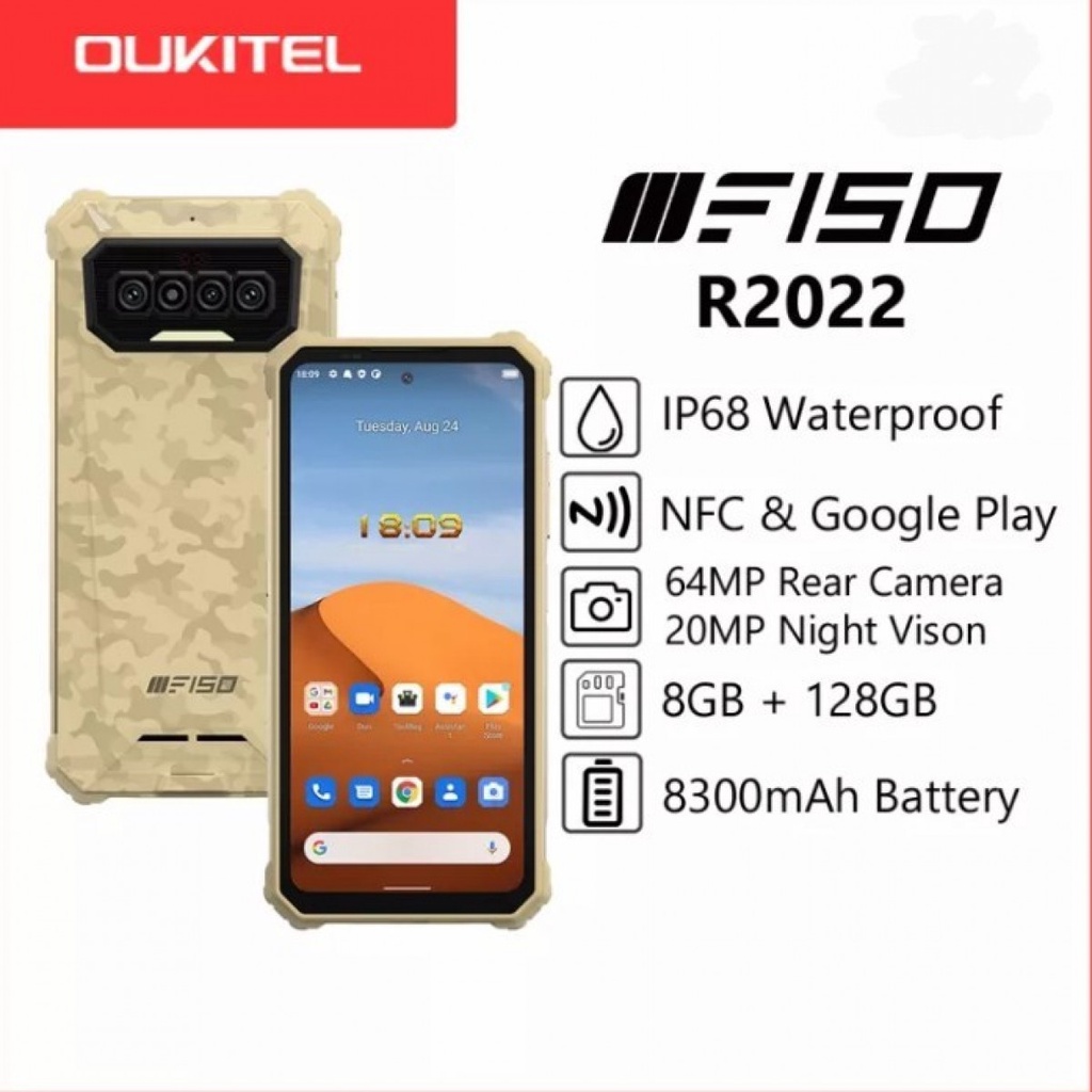 Oukitel HP Outdoor IIIF150 R2022 64MP 20MP Night Vision IP6869K