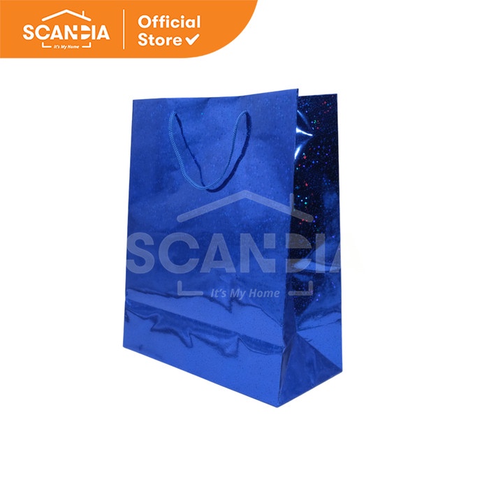 

SCANDIA Paper bag Gift Bag Holograph 26x32 Cm Star Navy (SC0001)