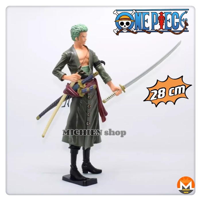 MURAH-  FIGURE ONE PIECE GRANDISTA RORONOA ZORO NERO version- 1.2.23