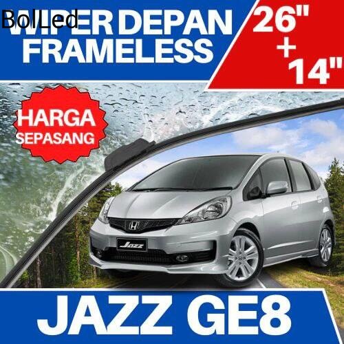 wiper frameless banana full karet honda jazz ge8 BolLed
