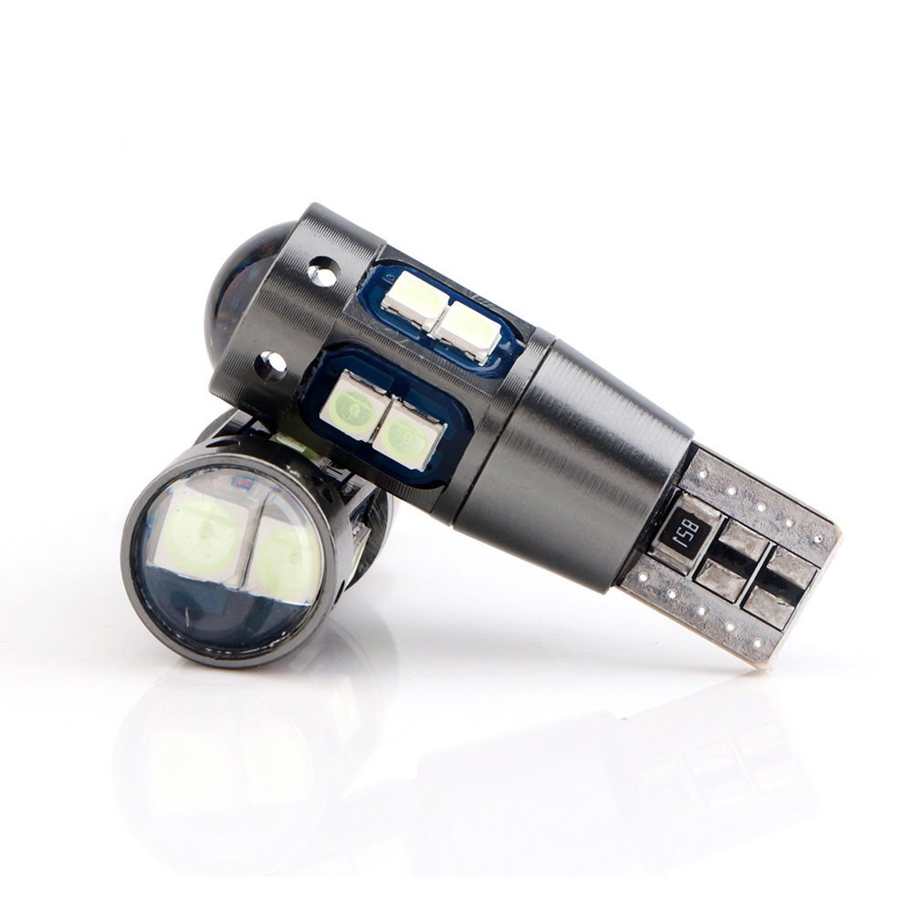 Lampu Senja T10 3030 10 Mata Spextrum LED CANBUS 12V 2W SMD 3030 500LM