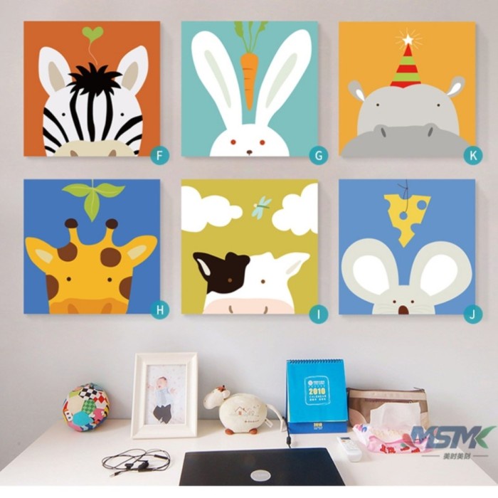 

KT Painting by Number Children Canvas / Set Kanvas Lukis Anak - Zebra