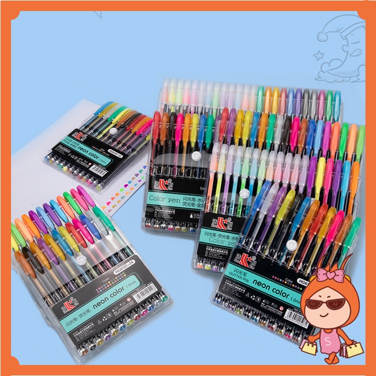 

Reseller Welcome - S6076 Set Pulpen Warna-Warni 12 PCS / Pulpen Gel Glitter / Pen Gel Color