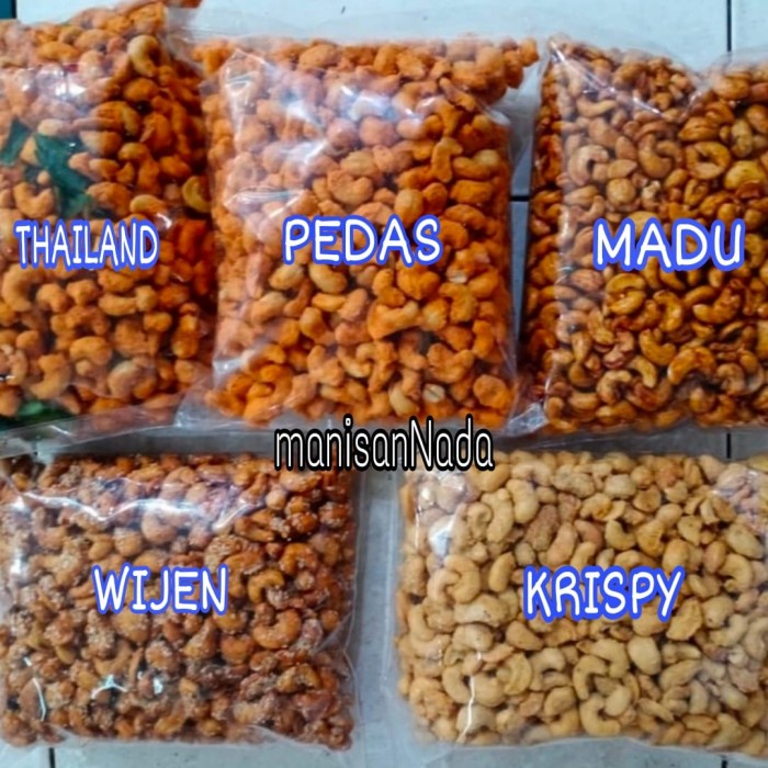 

kacang mede,varian rasa 500gr - Pedas