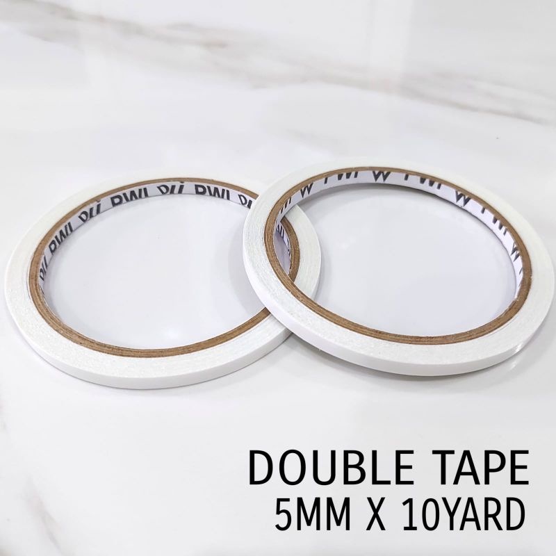 

Double Tape Putih 5mm x 10yard