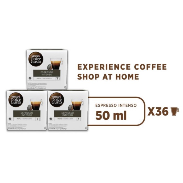 

PROMO Nescafe Dolce Gusto Capsule 3 Box Original - Espresso Intens