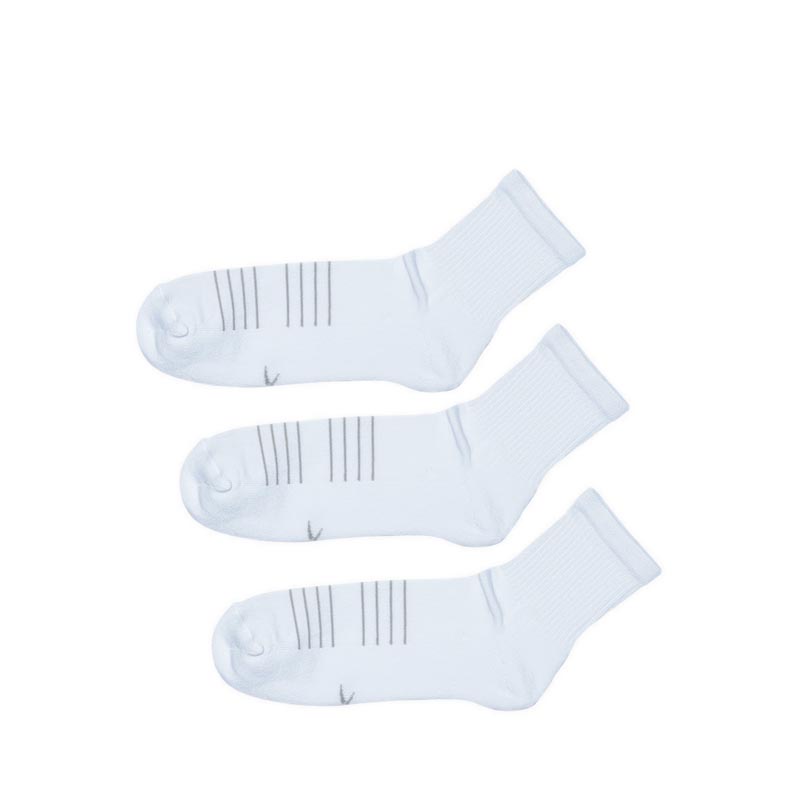 Reebok 3PR Quarter Men's Socks - White