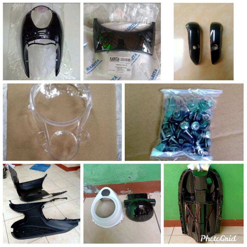 Body halus kasar depan Scoopy karbu hitam