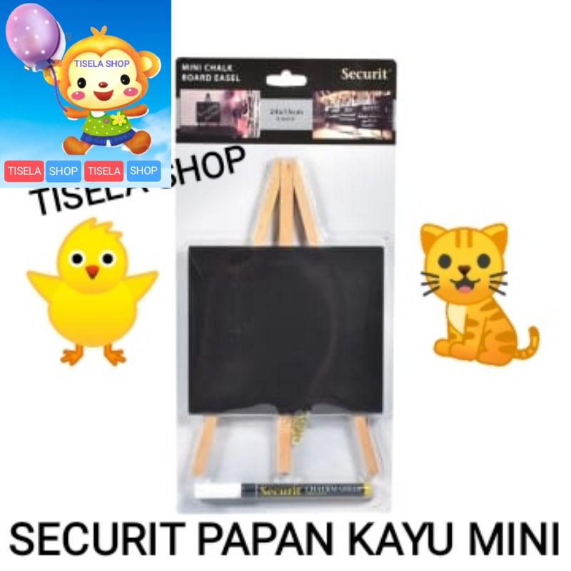 

Securit Papan Kayu Mini Chalk Board Original