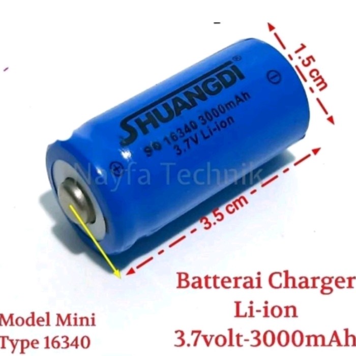 Baterai Charge CR123A 16340 3000mAh 3.7V Rechargeable Lithium Li-Ion CR123 Bekasi Jakarta Jakarta Hobby And Toys