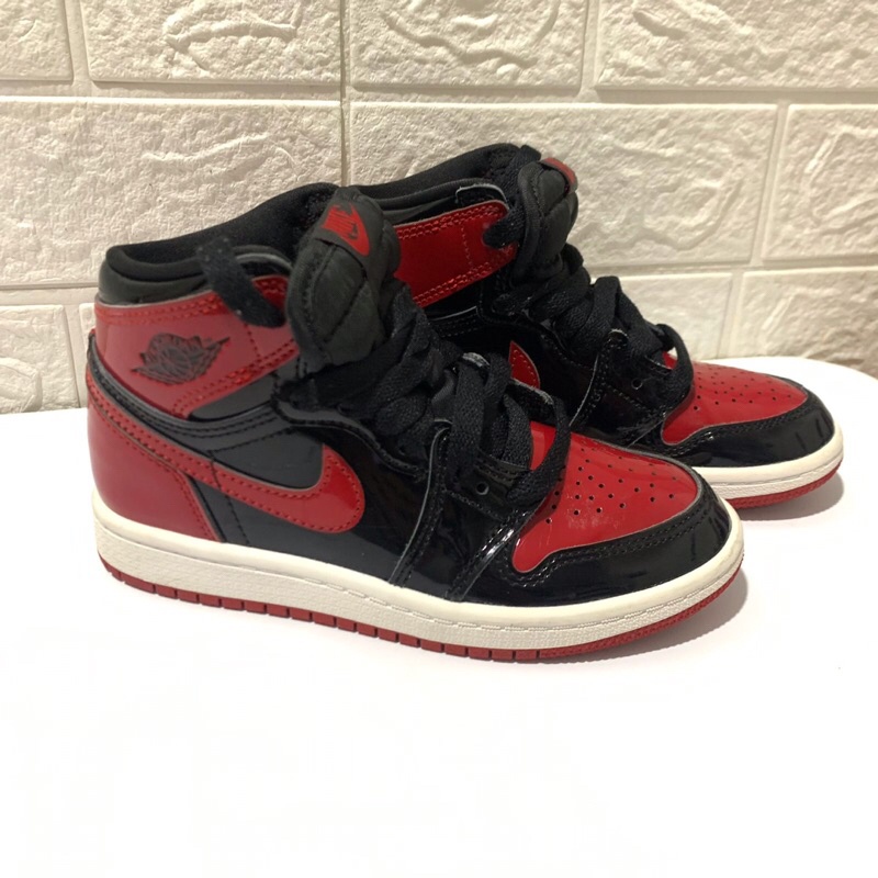 COD Sepatu Nike Air Jordan 1 Retro High OG “Patent Bred” size 12c