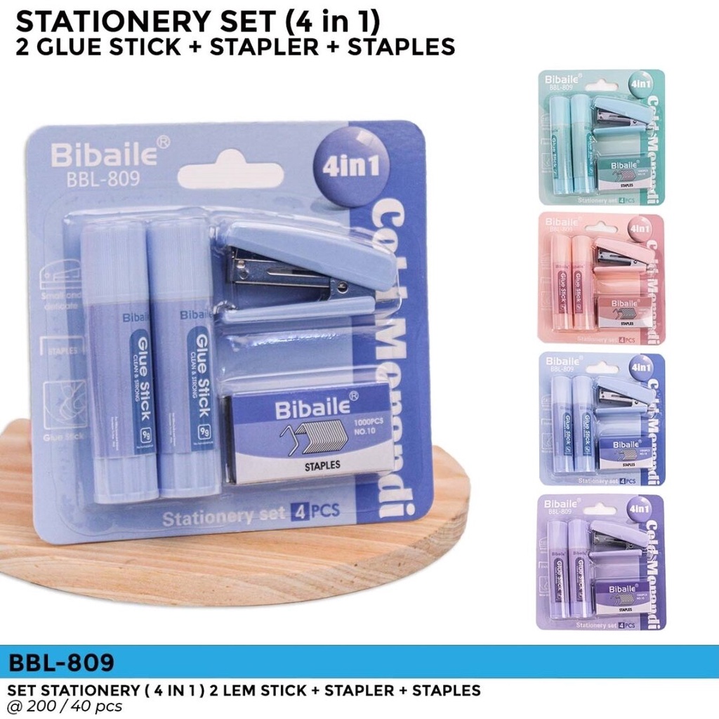 

Stationery Set 4 in 1 (BBL-809) 1 Set