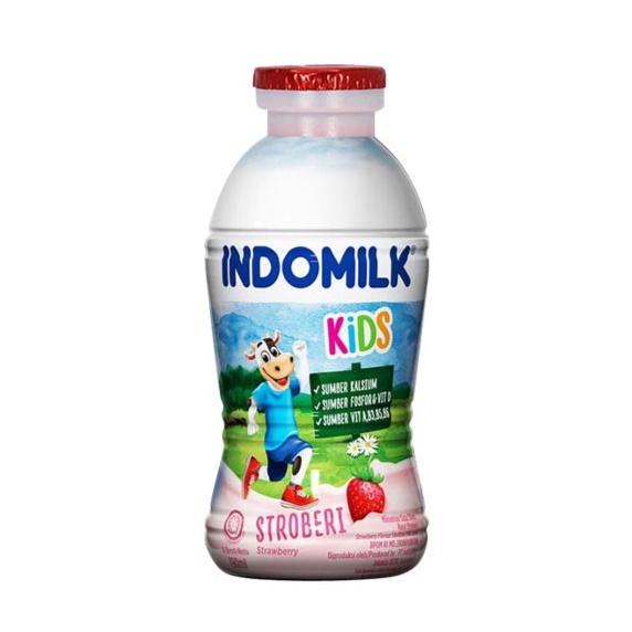 

Indomilk Liquid Strawberry 190Ml susu cair