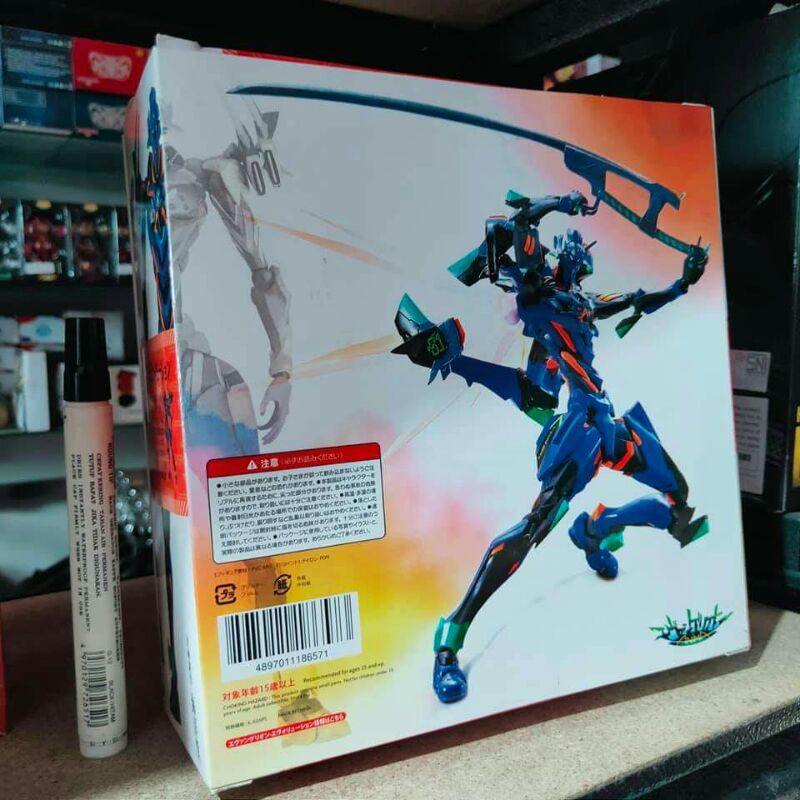 mainan figureRevoltech Kaiyodoo Evangelion Evolution EVA-01 Finaltinggi sekitar 6 inchartikulasi