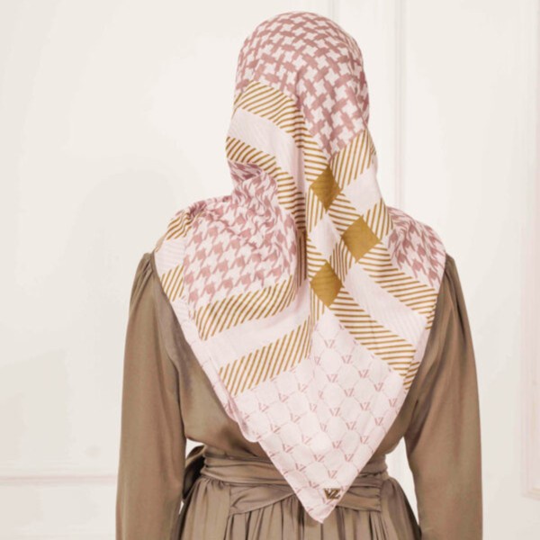 Scarf Vivi Zubedi Rumaisha & Chafiye Series VZ Original Authentic - (C) Ivory