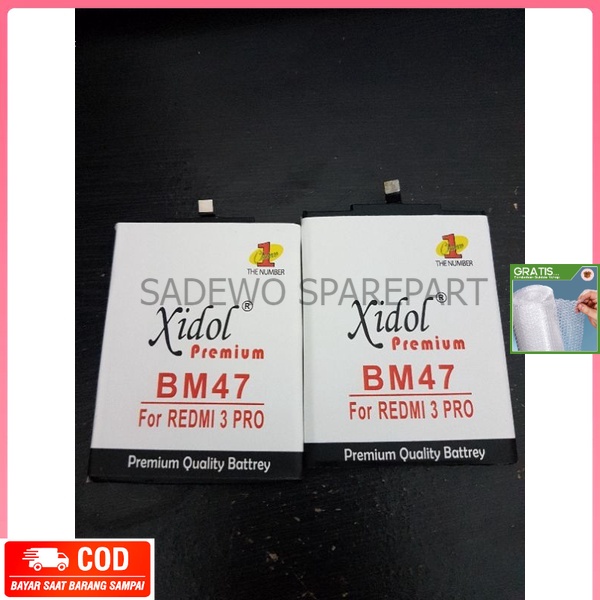 BATU BATERAI BATERAY BATREY XIDOL IDOL XIAOMI REDMI 3 3S 3X 3PRO 4X 4PRIME CABUTAN OEM