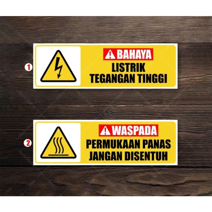 

STIKER VINYL BAHAYA TEGANGAN TINGGI UK. 30 X 10 CM RAMBU K3