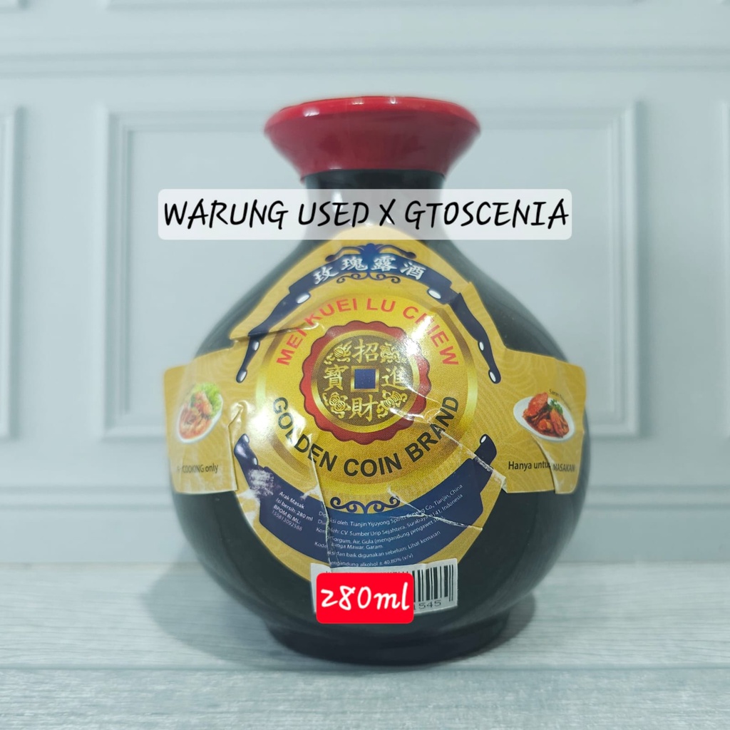 

Golden Coin Mei Kuei Lu Chiew 280ml (Arak Masak)