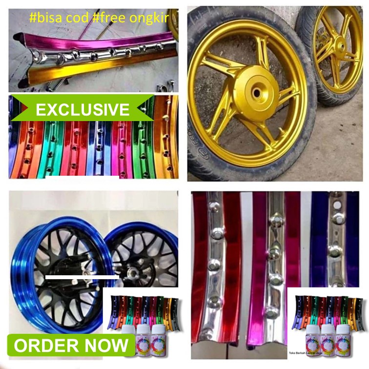 

(OLES) CANDY PAINT Pewarna Logam Chrome Candy nstan Chrome Oles Pewarna Besi