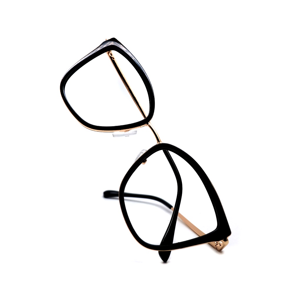 Uppernoose Nora - Frame Kacamata Wanita Nosepad Kotak Besar Cat Eye Oversized
