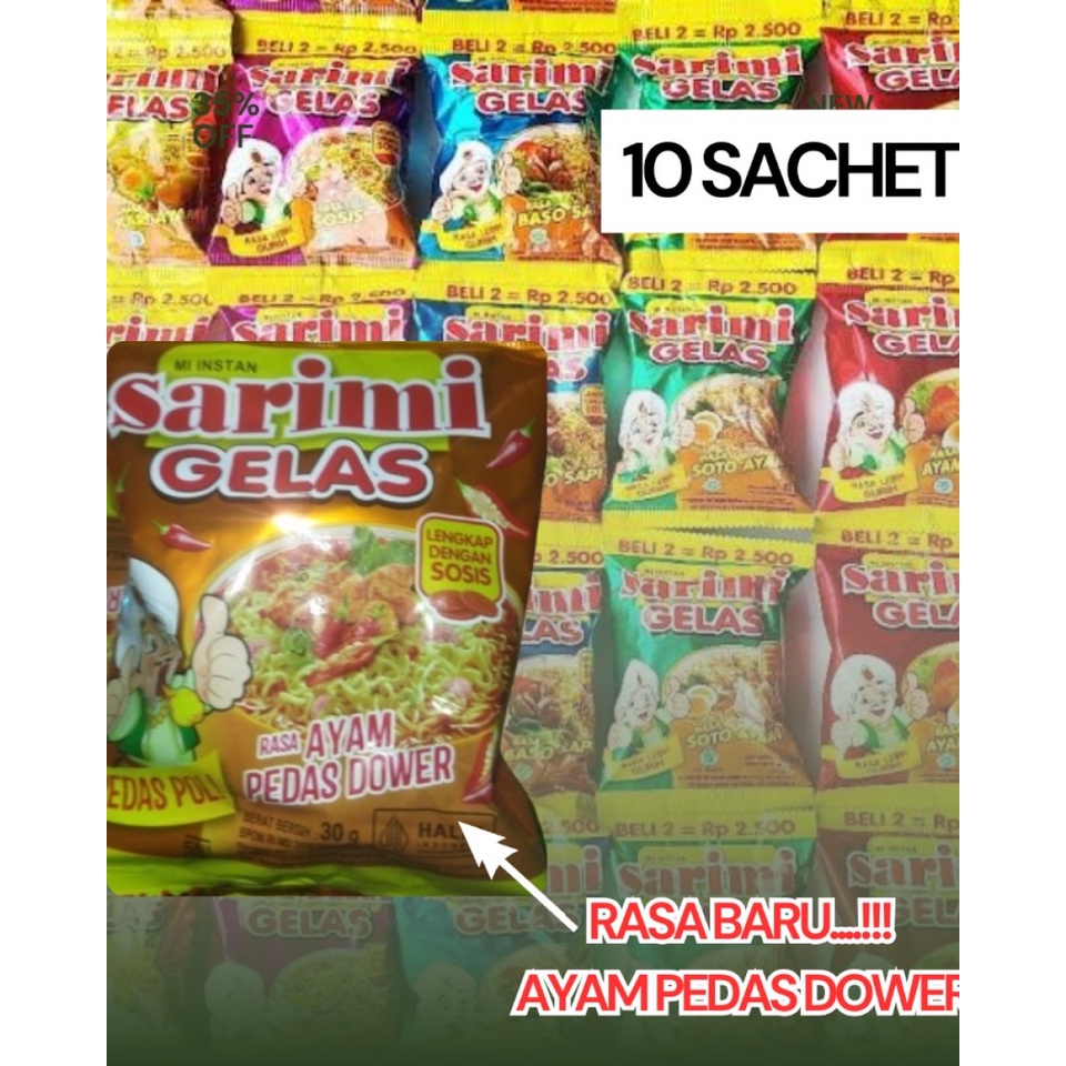 

sarimi gelas 10pcs 30gr all variant