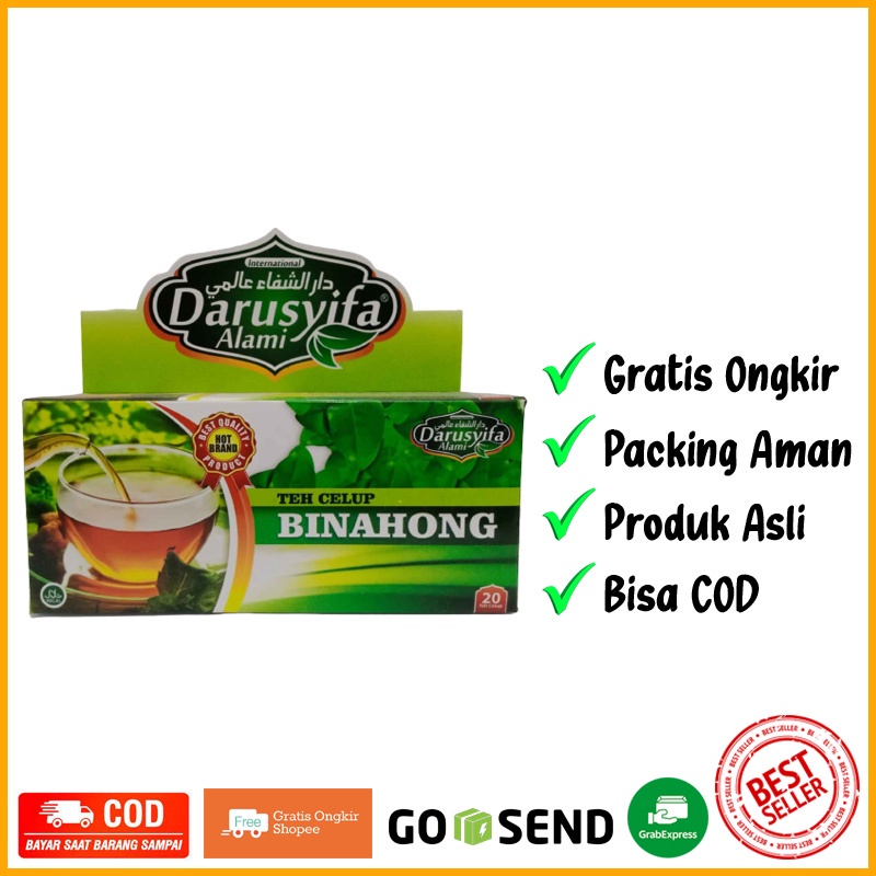 

BQ Teh Celup Binahong Herbal Darusyifa isi 20 Sachet