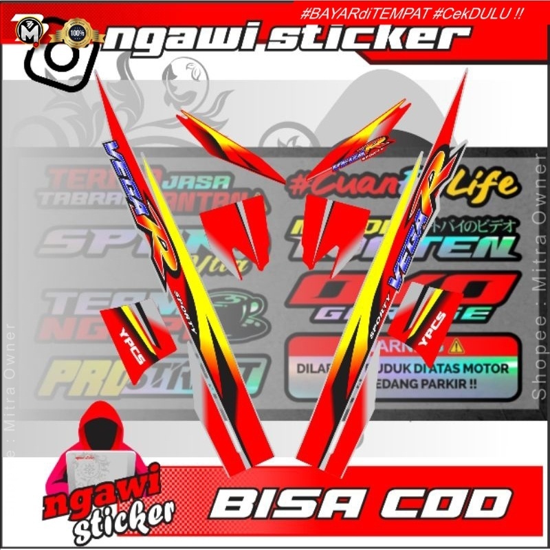 striping Yamaha Vega R lama terbaru custom
